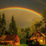 Murray Foubister, Celista B.C.spectacular rainbows at sunset in the rain (11266143503), CC BY-SA 2.0